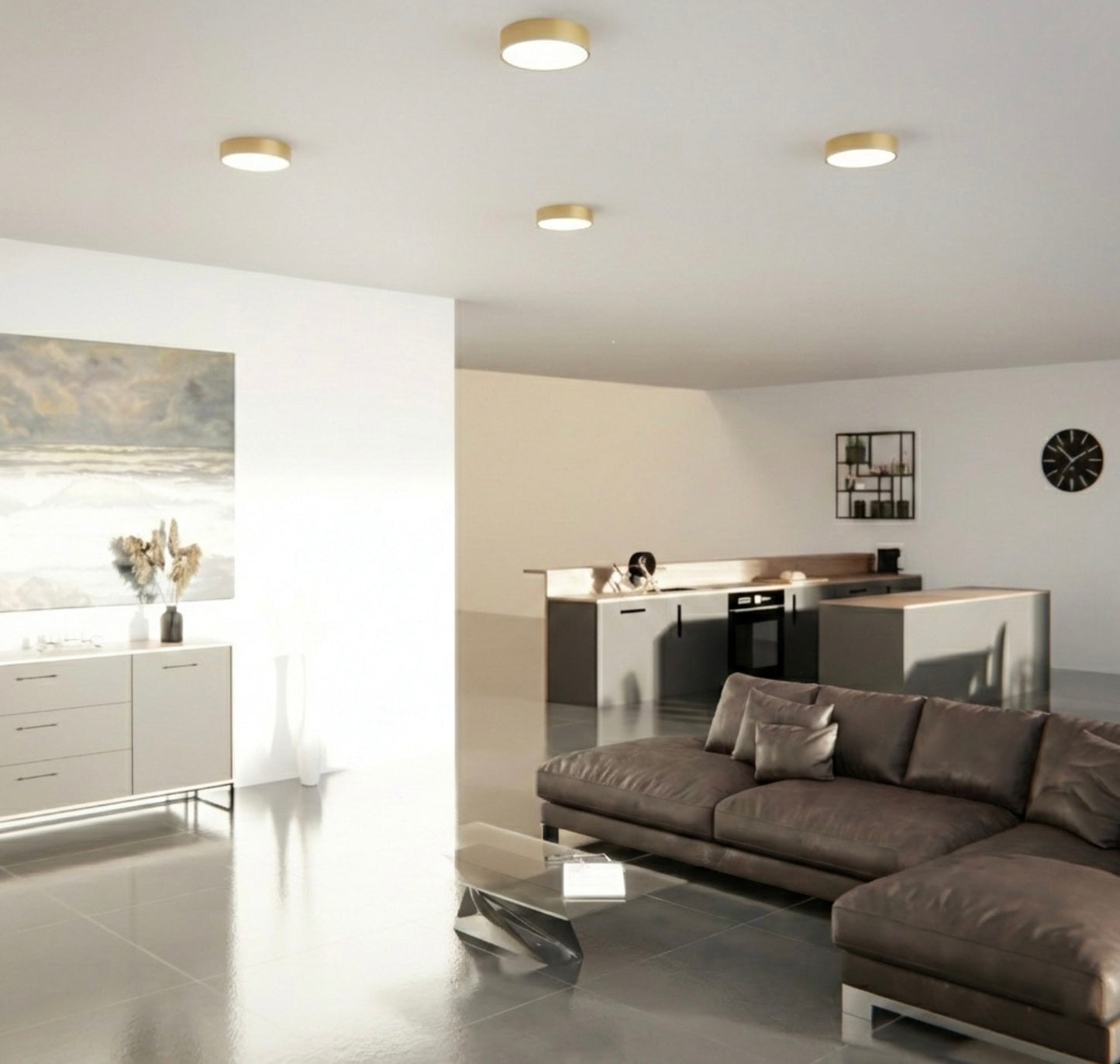 LED Deckenleuchte EVELYN Gold