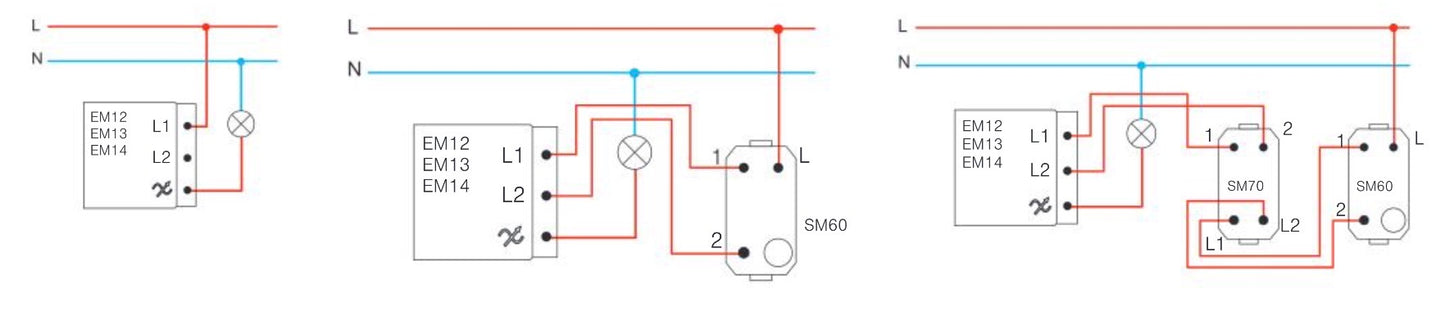 TEM Modul LED Dimmer Dreh-Wechsel 180W (EM14)