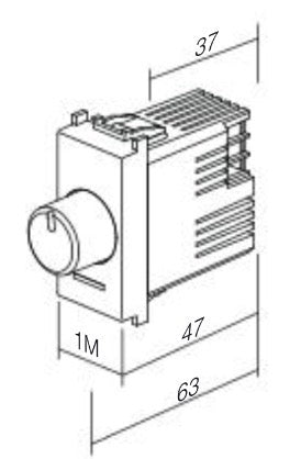 TEM Modul Dimmer Dreh-Wechsel RL 300W (EM12)