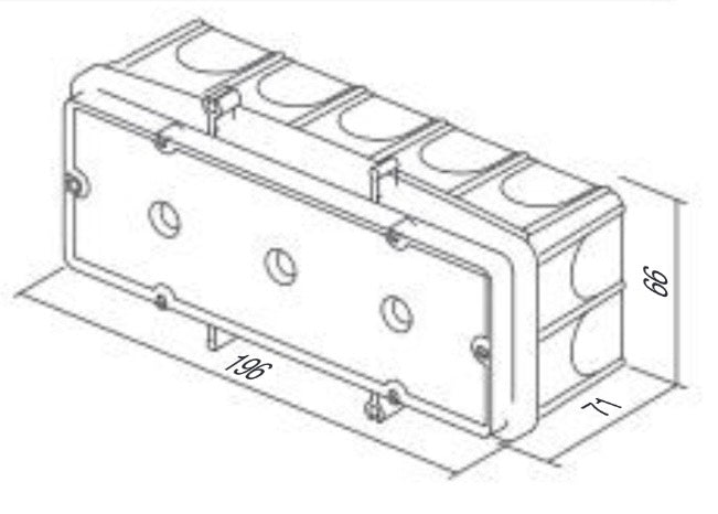 TEM rectangular box concrete wall BM7 width 7M 60mm (BM70)