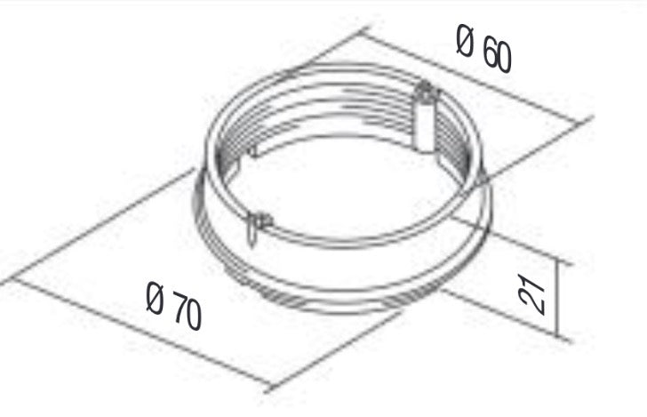 TEM Verlängerung für Runddose MD65-46 Ø65 17mm (DE14)