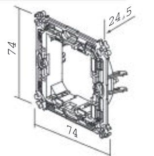 TEM Montageträger Metall mit Krallen 2M (NM24)
