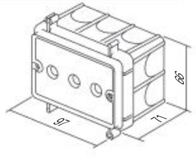 TEM Rectangular box Concrete wall BM3 Width 3M 60mm (BM30)