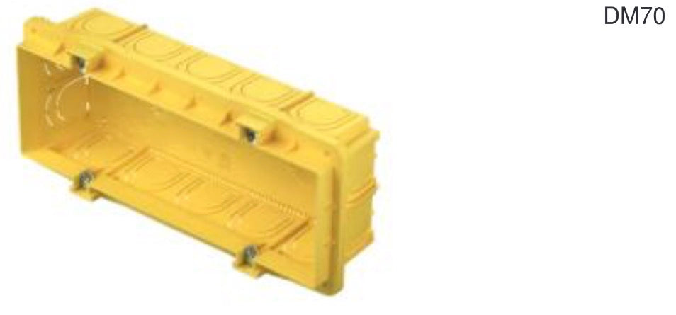TEM Rechteckdose Ziegelwand PM7 Breite 7M 49mm (DM70)