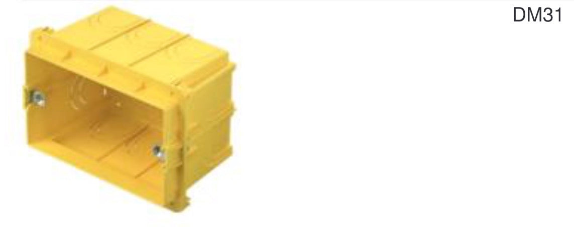 TEM Rechteckdose Ziegelwand PM3-65 Breite 3M 65mm (DM31)