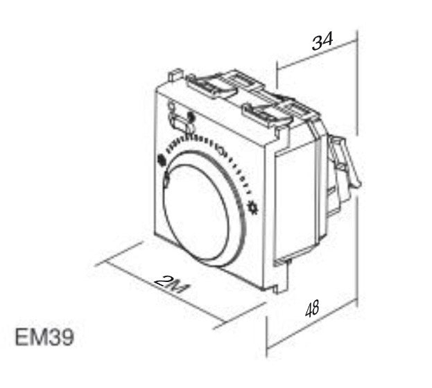 TEM Modul Heizungs-/Kühlungsthermostat 3(1.5)A 230V~ (EM39)