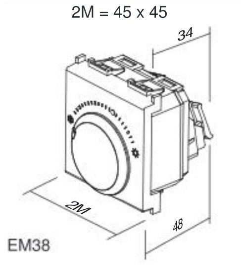 TEM Modul Heizungsthermostat 5(2)A 230V~ (EM38)