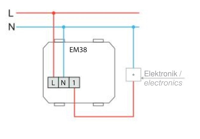 TEM Modul Heizungsthermostat 5(2)A 230V~ (EM38)